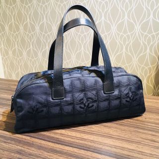 シャネル トラベルライン ボストンバッグ(レディース)(ブラック/黒色
