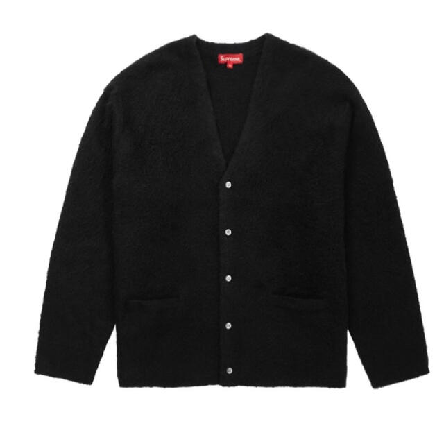 Supreme Brushed Mohair Cardigan Black Lモヘアカーディガン