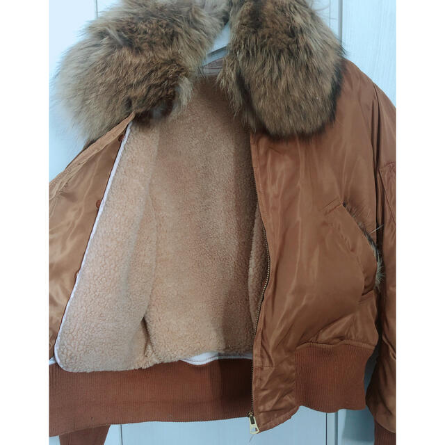 SeaRoomlynn(シールームリン)のsearoomlynn ファー付MA1 ブルゾン レディースのジャケット/アウター(毛皮/ファーコート)の商品写真