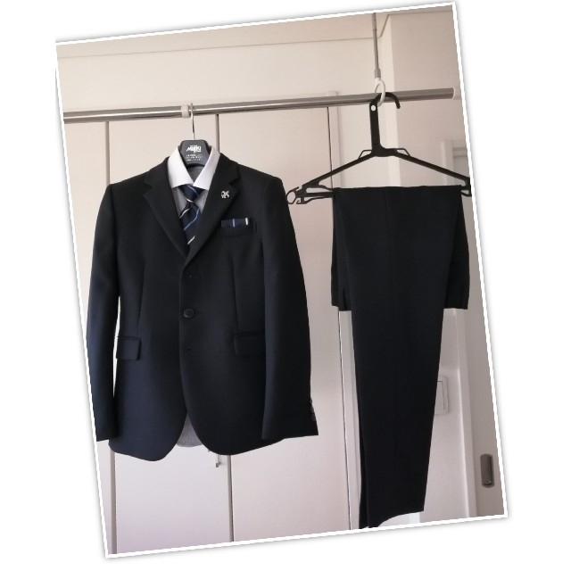 卒業式　男の子　スーツ150 キッズ/ベビー/マタニティのキッズ服男の子用(90cm~)(ドレス/フォーマル)の商品写真