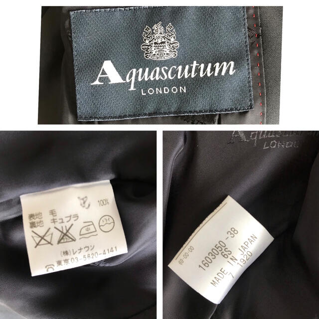 AQUA SCUTUM(アクアスキュータム)のAquascutum アクアスキュータム ジャケット ネイビー　美品 レディースのジャケット/アウター(テーラードジャケット)の商品写真