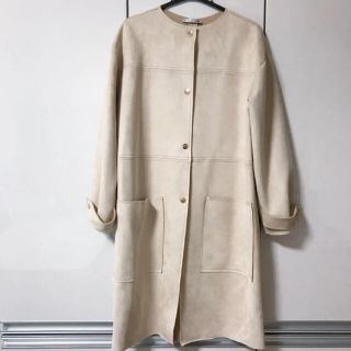 ザラ(ZARA)のmana 様専用♡【新品】ZARA ♡ フェイク　スエード　コート(ロングコート)