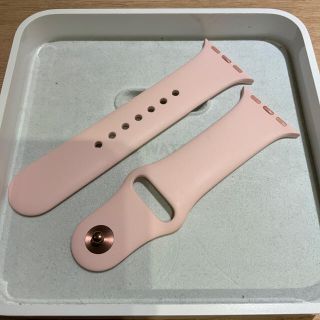 アップルウォッチ(Apple Watch)の(純正品) Apple Watch 40mm ラバーバンド ピンク(ラバーベルト)