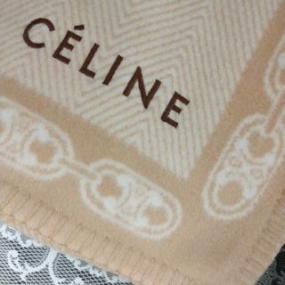 旅行にも！【美品】CELINE ブランケット マルチケット  ロゴ マカダム