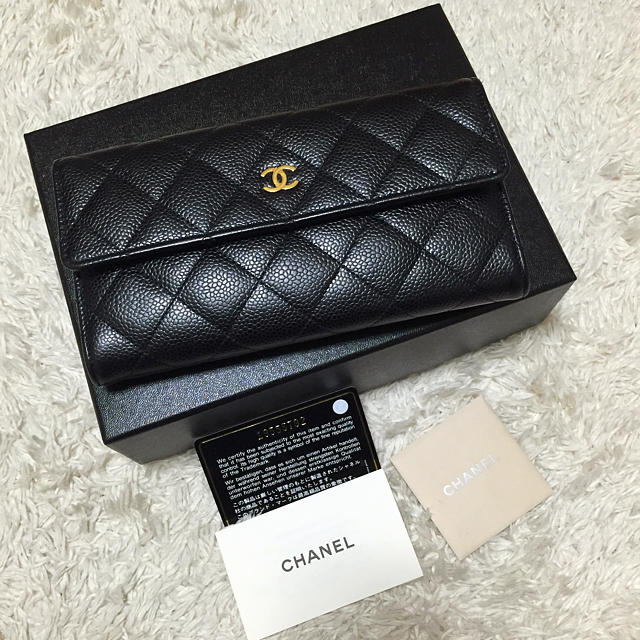 適切な価格 CHANEL シャネル♡キャビアスキン長財布 - 財布 - www