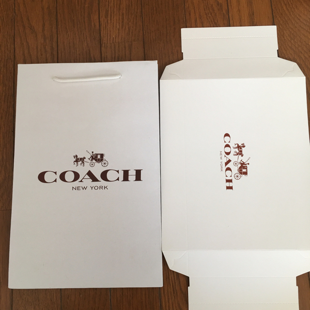 COACH(コーチ)のCOACH コーチ 長財布用箱とショップ袋 レディースのバッグ(ショップ袋)の商品写真