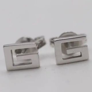 Gucci - GUCCI グッチ ピアス ロゴピアス Gマーク 750 ホワイト