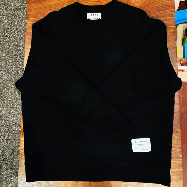 acne studios スウェット ブラック s 1
