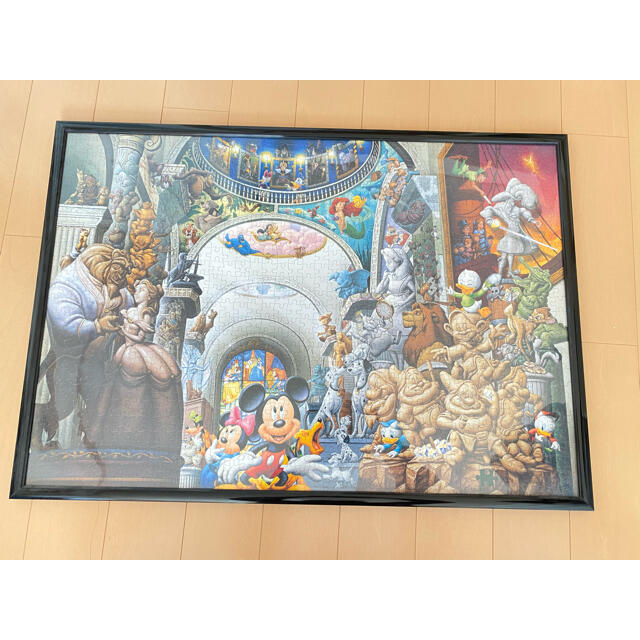 Disney(ディズニー)のディズニーパズル♡完成品　1000ピース　美術館風 エンタメ/ホビーのアート用品(絵画額縁)の商品写真