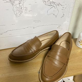 ザラ(ZARA)のローファー パンプス  ブラウン  RANDA DIANA (ローファー/革靴)