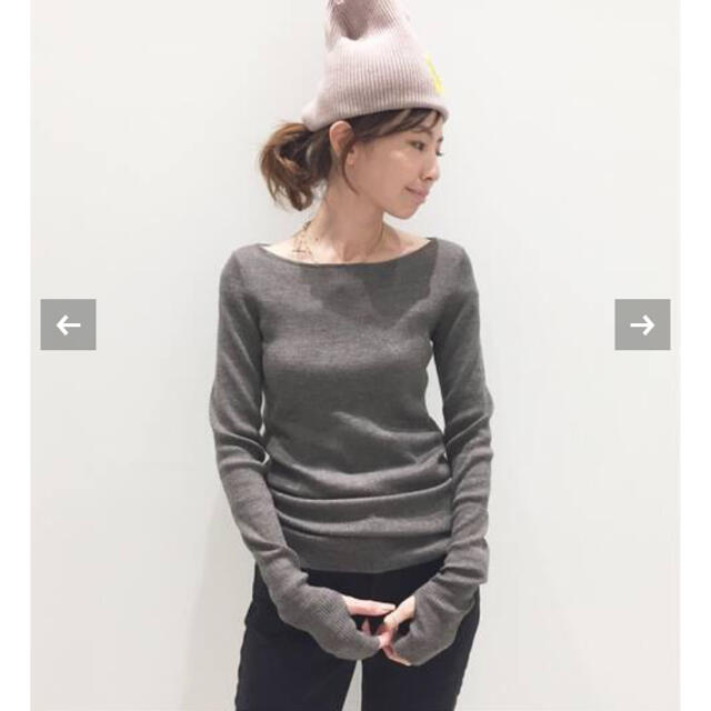 L'Appartement ボートネック Rib Knit