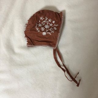 キャラメルベビー&チャイルド(Caramel baby&child )のsen to sence購入　刺繍ボンネット(帽子)