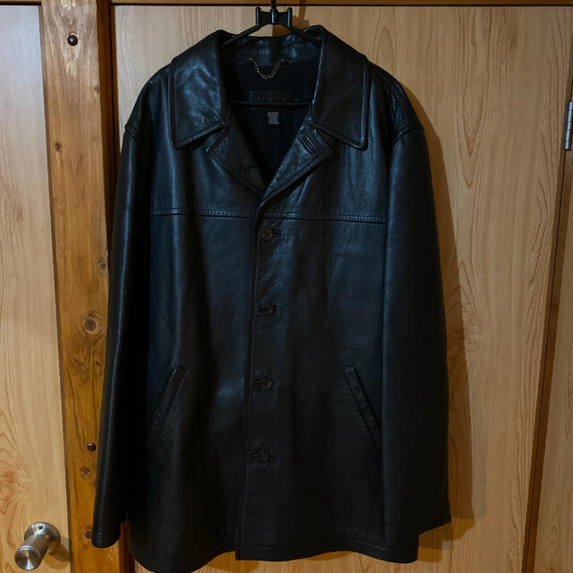 OLD J CREW leather car coat