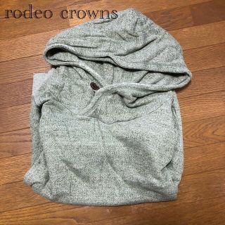 ロデオクラウンズ(RODEO CROWNS)のロデオクラウンズ  パーカー　フーディー　ビンテージ加工　くすみグリーン(パーカー)