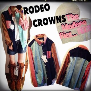 ロデオクラウンズ(RODEO CROWNS)のタグ付/ロデオ/コーデュロイシャツ♡(シャツ/ブラウス(長袖/七分))