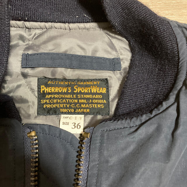 PHERROW'S(フェローズ)のフェローズ　PHELLOW'S MA-1 ブルゾン　36サイズ メンズのジャケット/アウター(ブルゾン)の商品写真