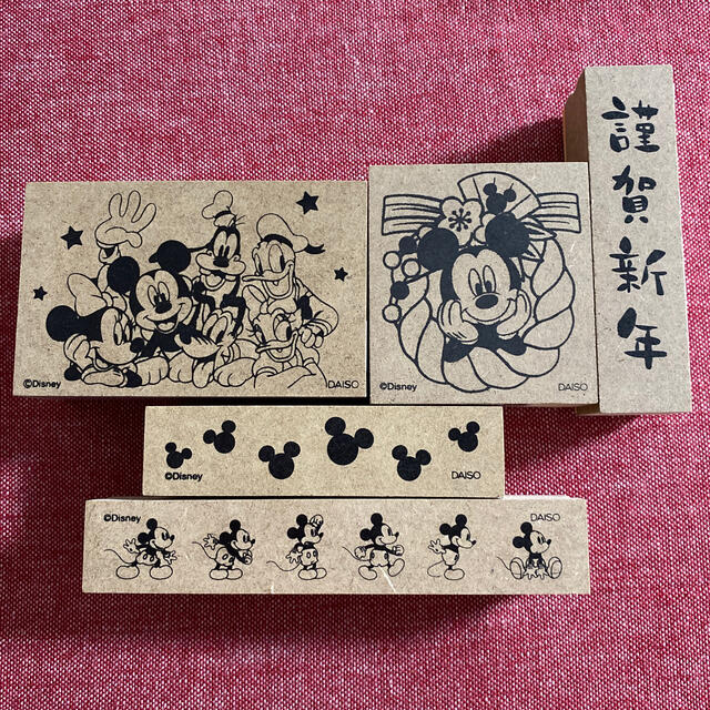 Disney ダイソーディズニースタンプ5点セットの通販 By つよぽん S Shop ディズニーならラクマ