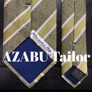 トゥモローランド(TOMORROWLAND)の【極美品】麻布テーラー azabu tailor ライトグリーン(ネクタイ)