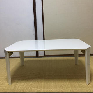 ニトリ(ニトリ)の折りたたみローテーブル 白 ホワイト(折たたみテーブル)