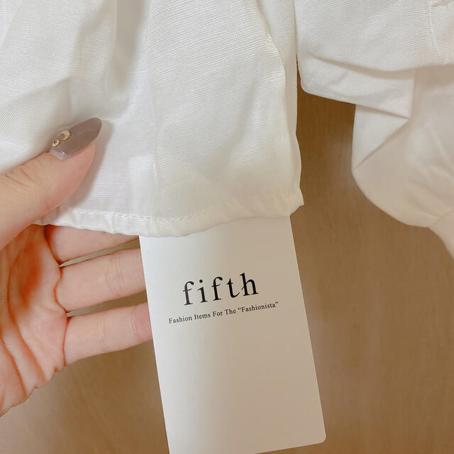 fifth(フィフス)のfifth ボリュームスリーブドッキングニット ブラック M レディースのトップス(ニット/セーター)の商品写真