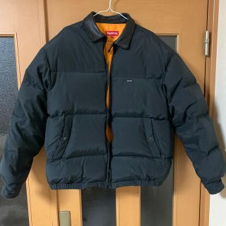 シュプリームsupremeLeather Collar Puffy Jacket