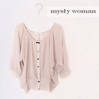 ミスティウーマン(mysty woman)のいろいろボタン♡ドルマンシフォンブラウス(シャツ/ブラウス(長袖/七分))