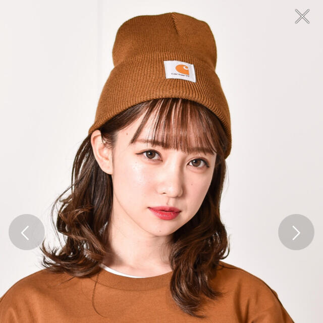 carhartt(カーハート)のSALE❗️新品未使用　カーハート　ニット帽　グレー レディースの帽子(ニット帽/ビーニー)の商品写真