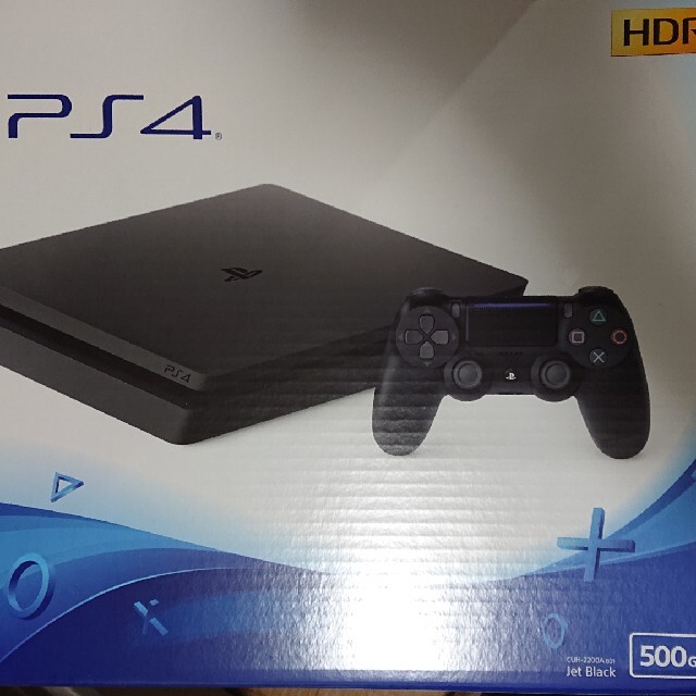 【新品】PS4 本体 ジェットブラック 500GB プレイステーション429980円＋税