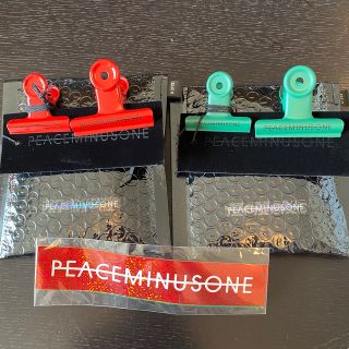 ピースマイナスワン(PEACEMINUSONE)のPMO clip #1 SET(GREEN&RED) Peaceminusone(その他)