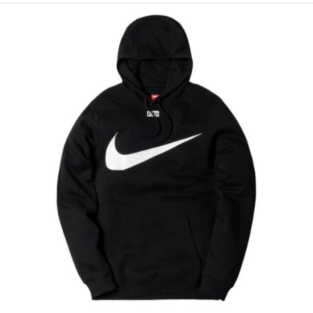 nike新品 未使用 Kith Nike Swoosh Hoodie 黒 パーカー M