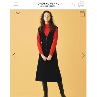 トゥモローランド(TOMORROWLAND)のトゥモローランド　コーデュロイ　ジャンパースカート(ロングワンピース/マキシワンピース)