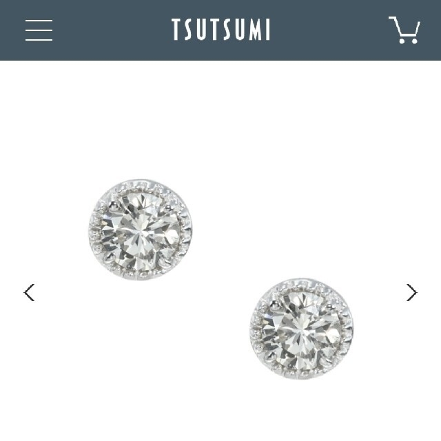 プラチナダイヤモンドピアス ジュエリーツツミ オリジナル 72.0%OFF