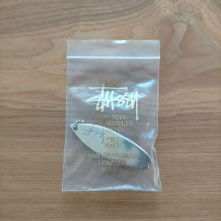 ステューシー(STUSSY)のSTUSSY ステューシー サーフボード型 オープナー キーホルダー シルバー(キーホルダー)