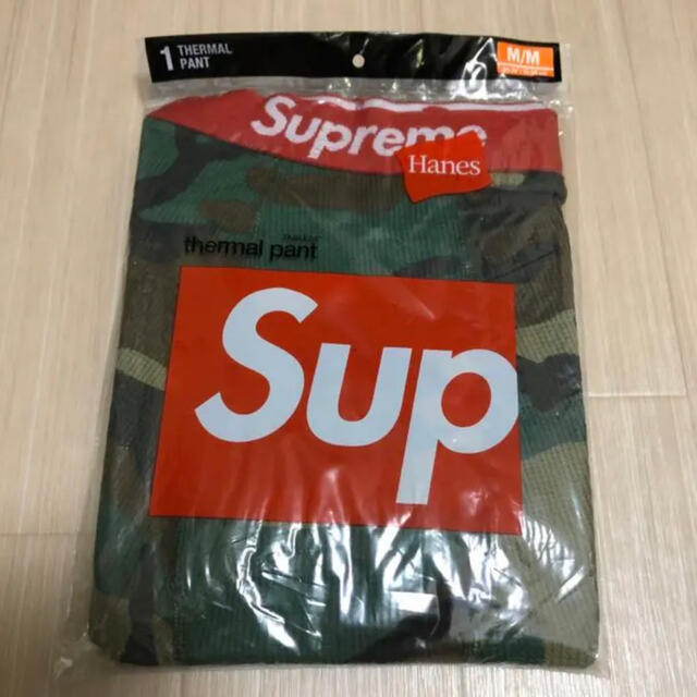 値下げ supreme Hanes サーマルカモ下のみ Mサイズ