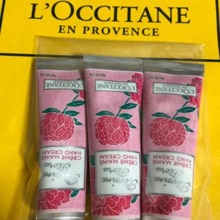 ロクシタン(L'OCCITANE)の【新品】さらっとしてよい香り♡ロクシタン ピオニーフェアリー30ml 3本セット(ハンドクリーム)