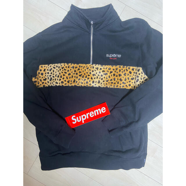 Supreme ハーフジップ レオパード シュプリーム