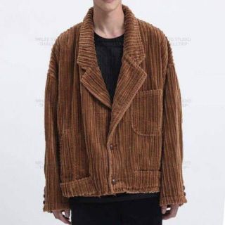 ダークブラウン 茶色 doublet 19AW コーデュロイジャケット | www