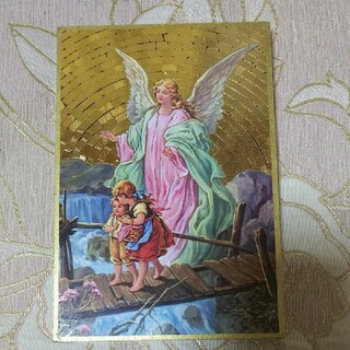 守護の天使  板絵(版画)