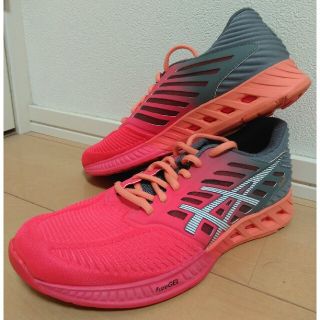 アシックス(asics)のasics アシックス 23㎝ レディース スニーカー 　ピンク　グレー(スニーカー)