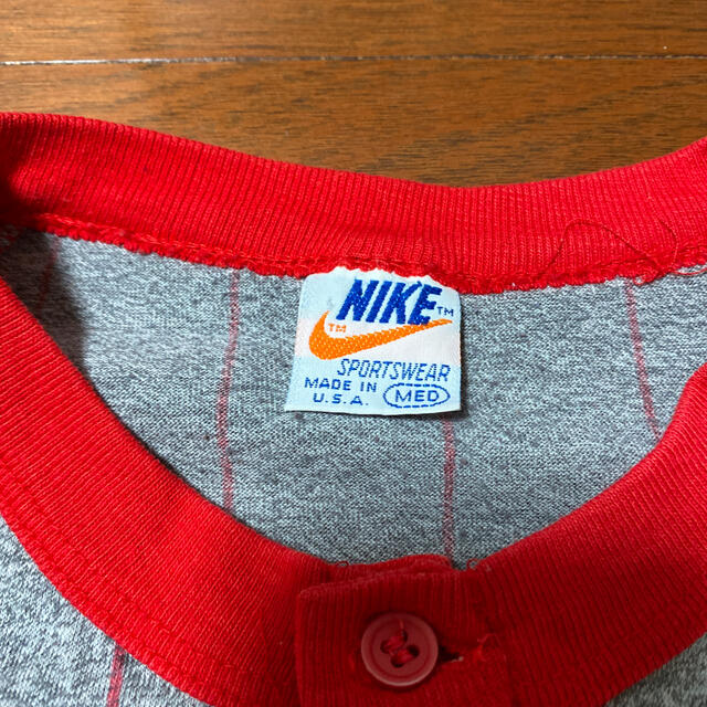 NIKE(ナイキ)の70S NIKE ヴィンテージ　ゴツナイキ　ベースボールT メンズのトップス(Tシャツ/カットソー(七分/長袖))の商品写真