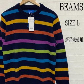 ビームス(BEAMS)の【新品】BEAMS ビームス ボーダー柄 ニット L(ニット/セーター)