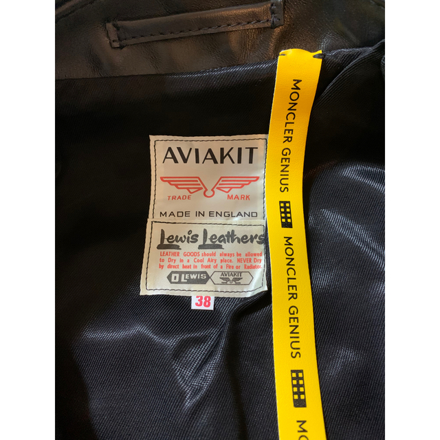 MONCLER(モンクレール)のMONCLER LEWIS FRAGMENT DWAYNE 1 ルイスレザー メンズのジャケット/アウター(ライダースジャケット)の商品写真