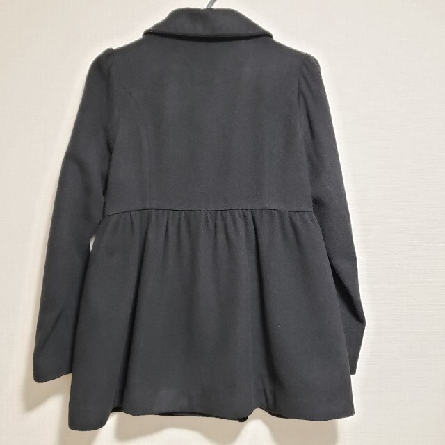 mezzo piano(メゾピアノ)のメゾピアノ　黒コート　160cm キッズ/ベビー/マタニティのキッズ服女の子用(90cm~)(コート)の商品写真