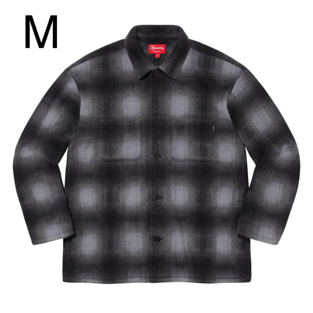 Supreme Shadow Plaid Fleece Shirt black