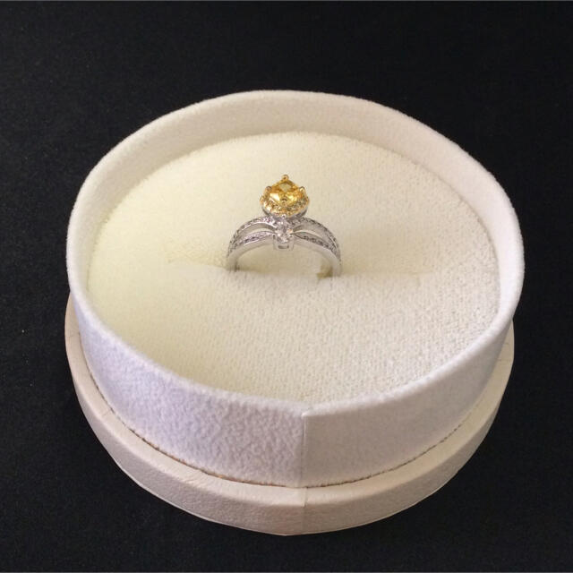 イエローダイヤモンド リング レディースのアクセサリー(リング(指輪))の商品写真
