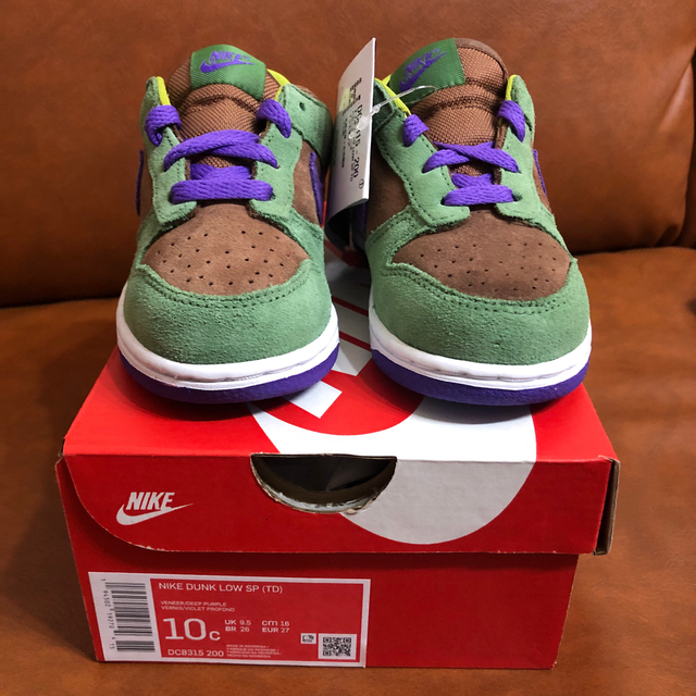 NIKE(ナイキ)のnike dunk low sp td veneer 16 キッズ/ベビー/マタニティのキッズ靴/シューズ(15cm~)(スニーカー)の商品写真