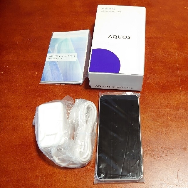 新品 白ロム SoftBank AQUOS sense3 basic 割引有