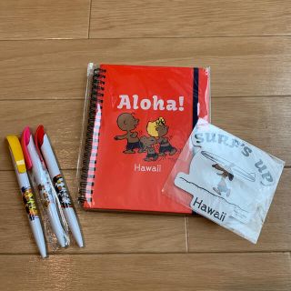 スヌーピー(SNOOPY)の【新品】日焼けスヌーピー セット(ノート/メモ帳/ふせん)