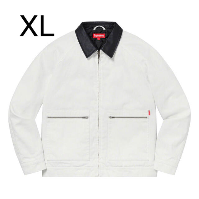 XL Supreme Leather Collar Work Jacket