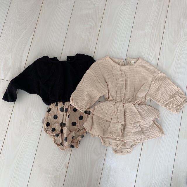 petit main(プティマイン)の韓国子供服　ロンパース　6点セット　サイズ80 キッズ/ベビー/マタニティのベビー服(~85cm)(ロンパース)の商品写真